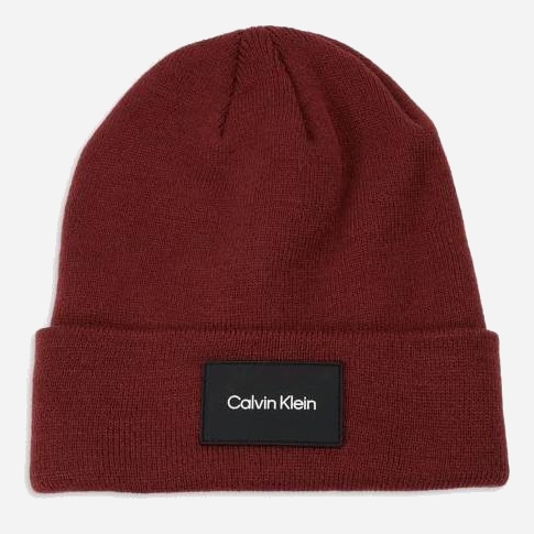 Акція на Шапка Calvin Klein 133822738 One Size Бордова від Rozetka