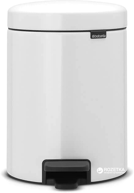

Ведро для мусора Brabantia Pedal Bin 5 л White