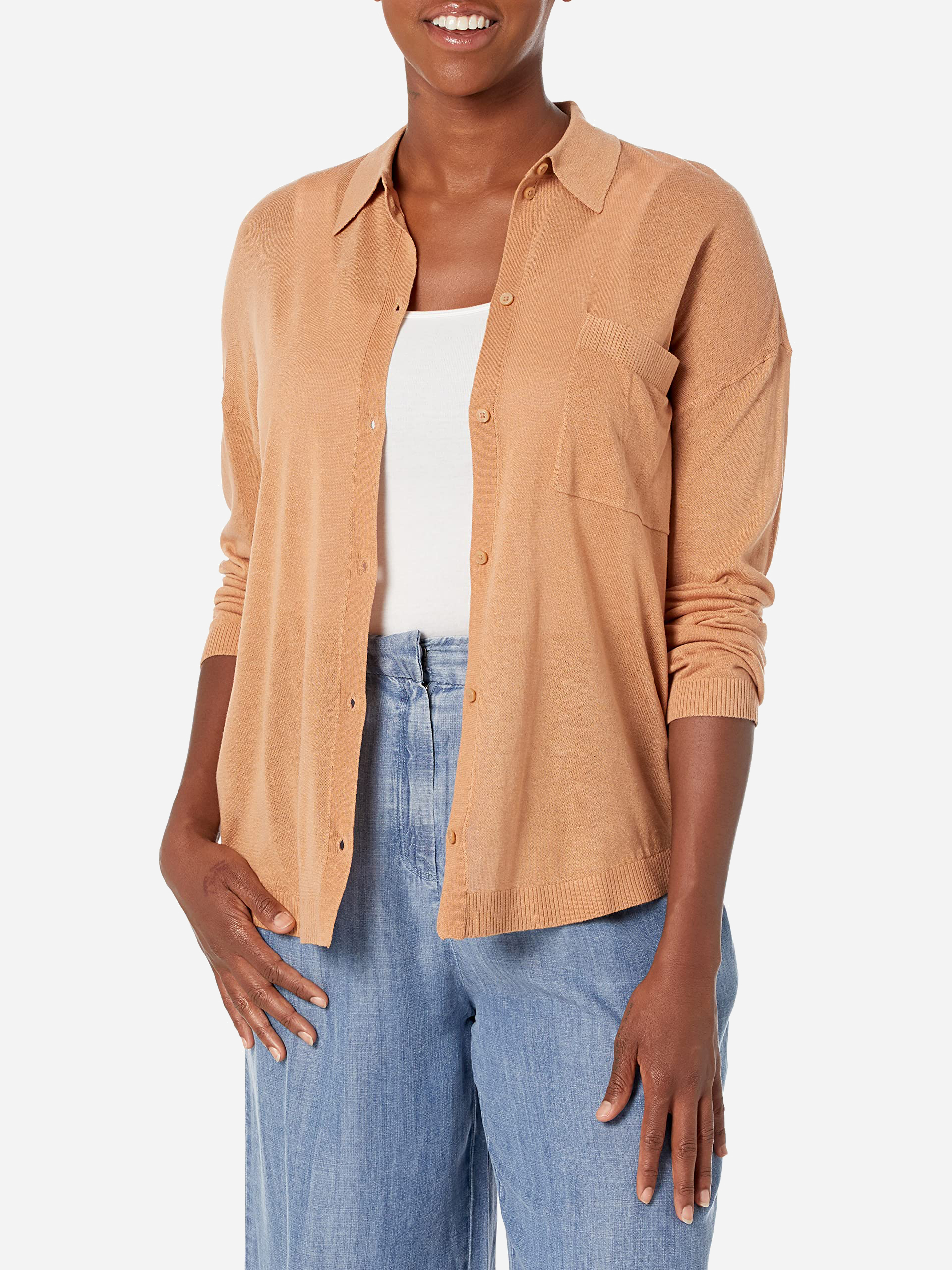 Кардиган жіночий Armani Exchange 379236691 XL Коричневий від Rozetka на платформі USKIDKA Акція на Кардиган жіночий Armani Exchange 379236691 XL Коричневий від Rozetka