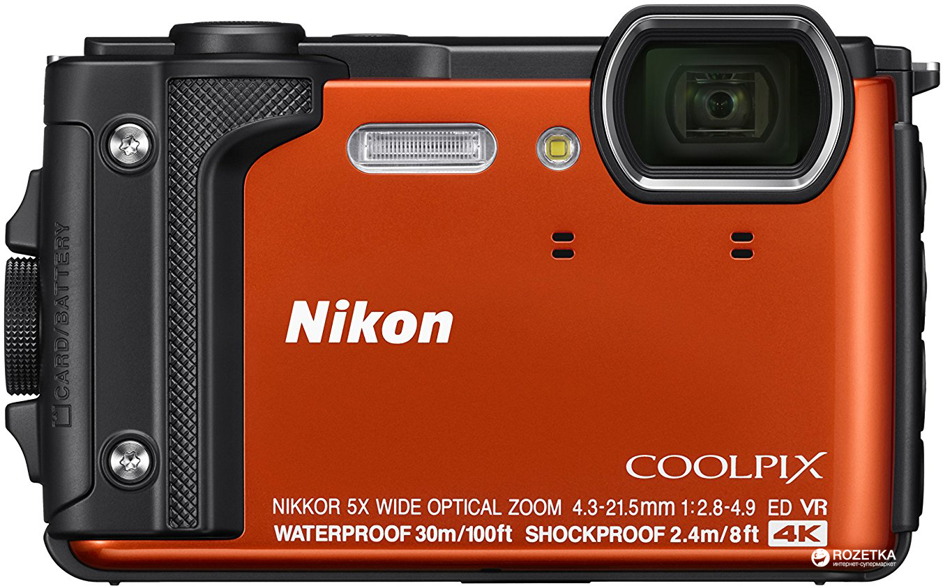 Фотоаппарат Nikon Coolpix W300 Orange (VQA071E1) купить на ROZETKA