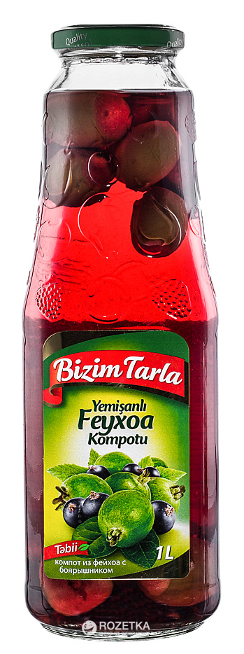 Упаковка напитка Bizim Tarla Компот из фейхоа и боярышника 1 л х 12 ...