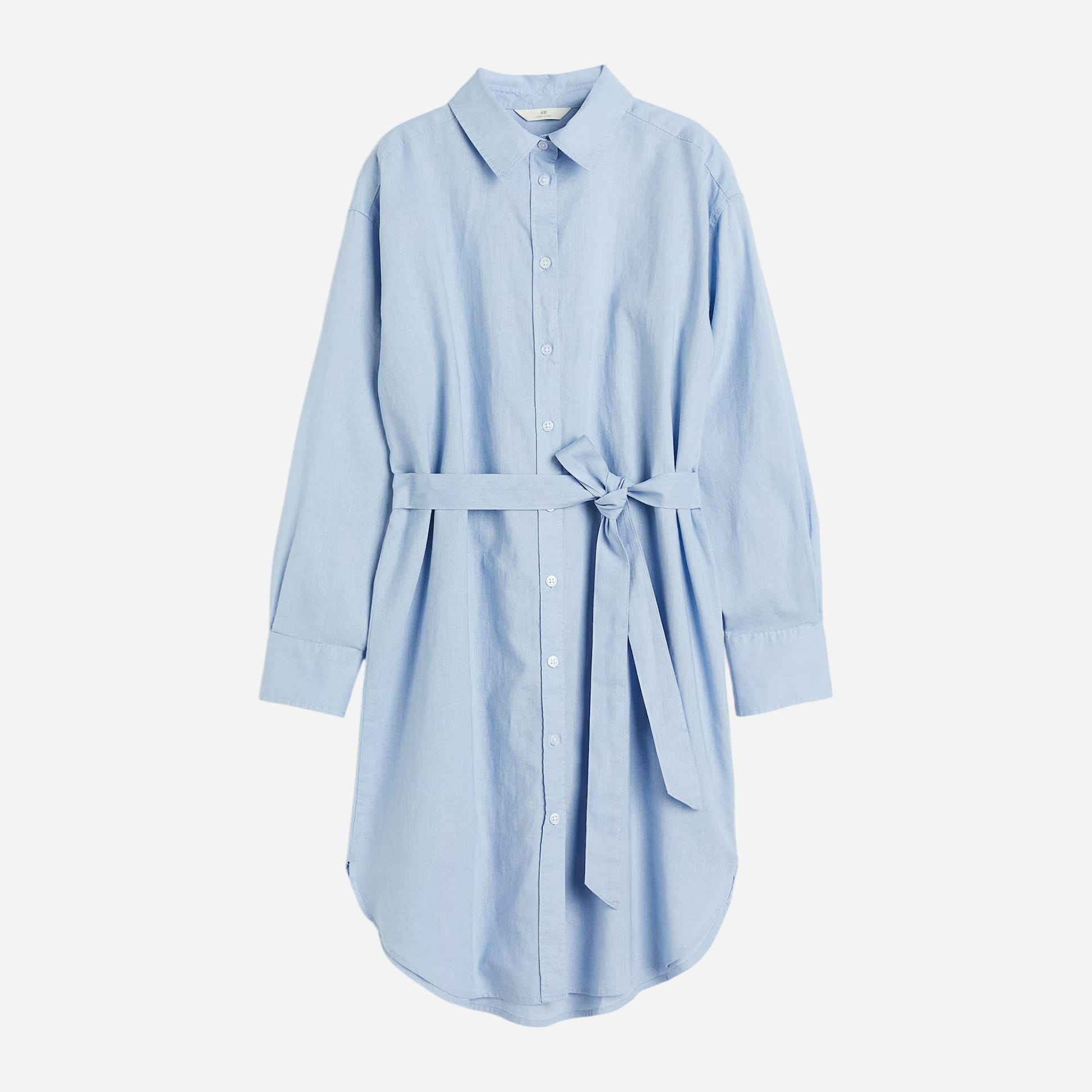Сукня-сорочка міді літня жіноча H&M 1143719002c20 XS Блакитна від Rozetka на платформі USKIDKA Акція на Сукня-сорочка міді літня жіноча H&M 1143719002c20 XS Блакитна від Rozetka