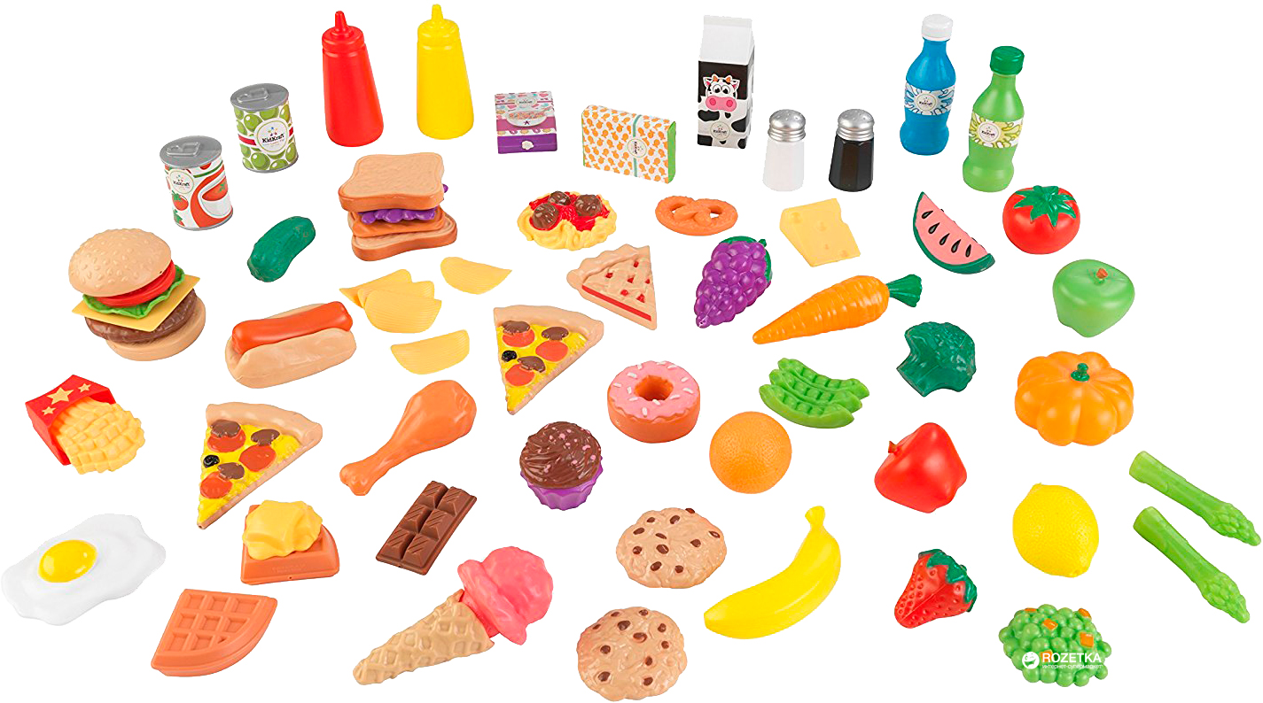 

Игровой набор KidKraft Продукты и еда 65 предметов (63510)