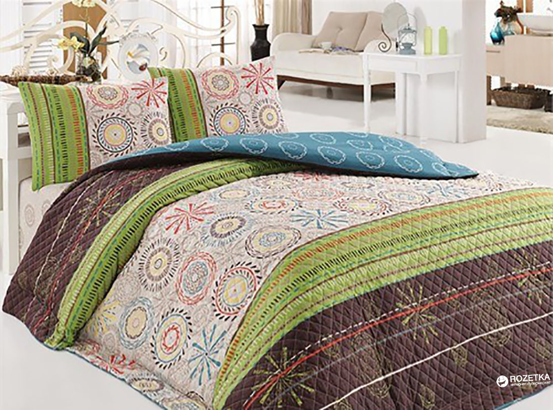 

Покрывало стеганое Eponj Home Aries 160х220 + наволочка 50х70
