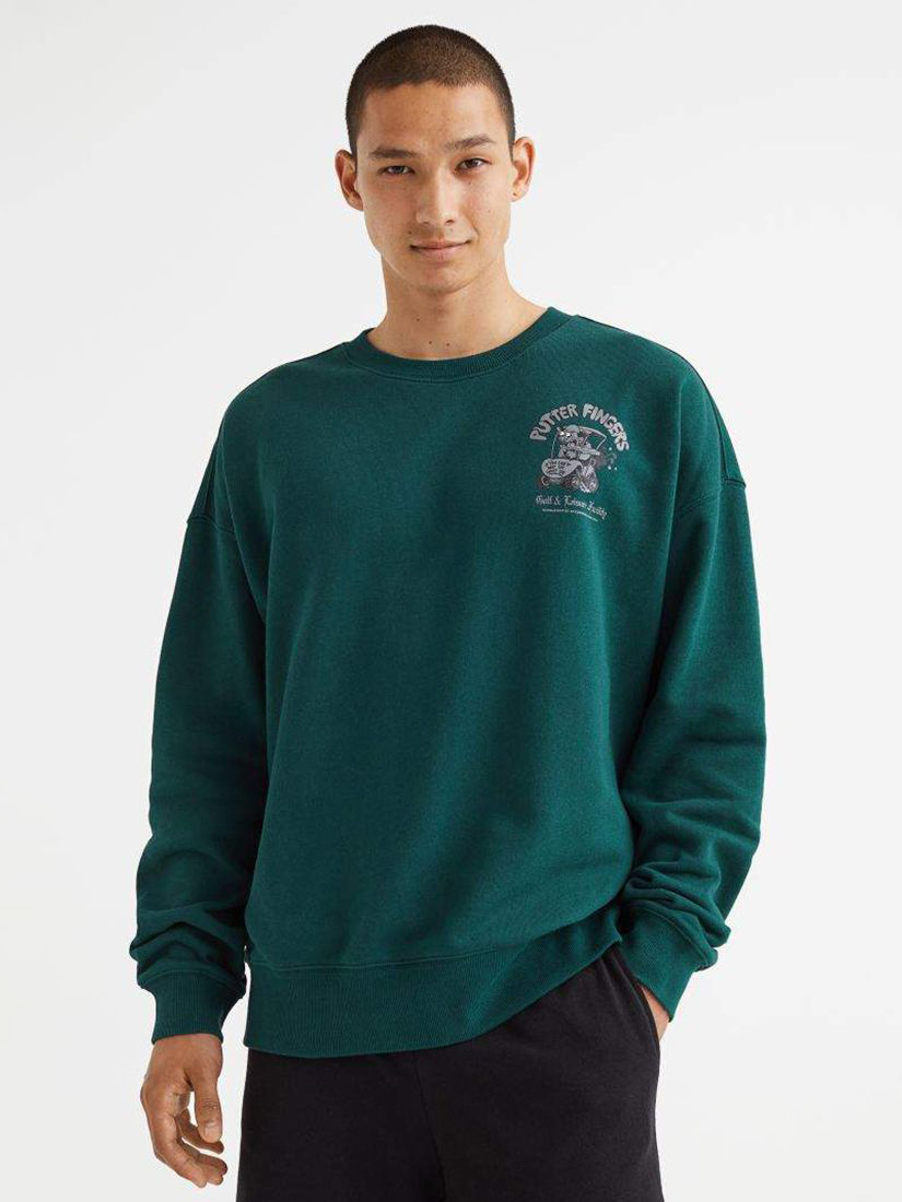 Світшот чоловічий H&M 1003931009c20 M Зелений від Rozetka на платформі USKIDKA Акція на Світшот чоловічий H&M 1003931009c20 M Зелений від Rozetka