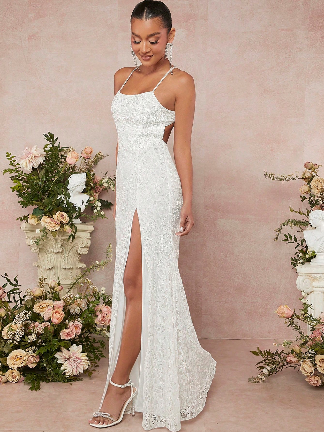 Сукня довга літня жіноча SHEIN GD-00120205 L Біла від Rozetka на платформі USKIDKA Акція на Сукня довга літня жіноча SHEIN GD-00120205 L Біла від Rozetka