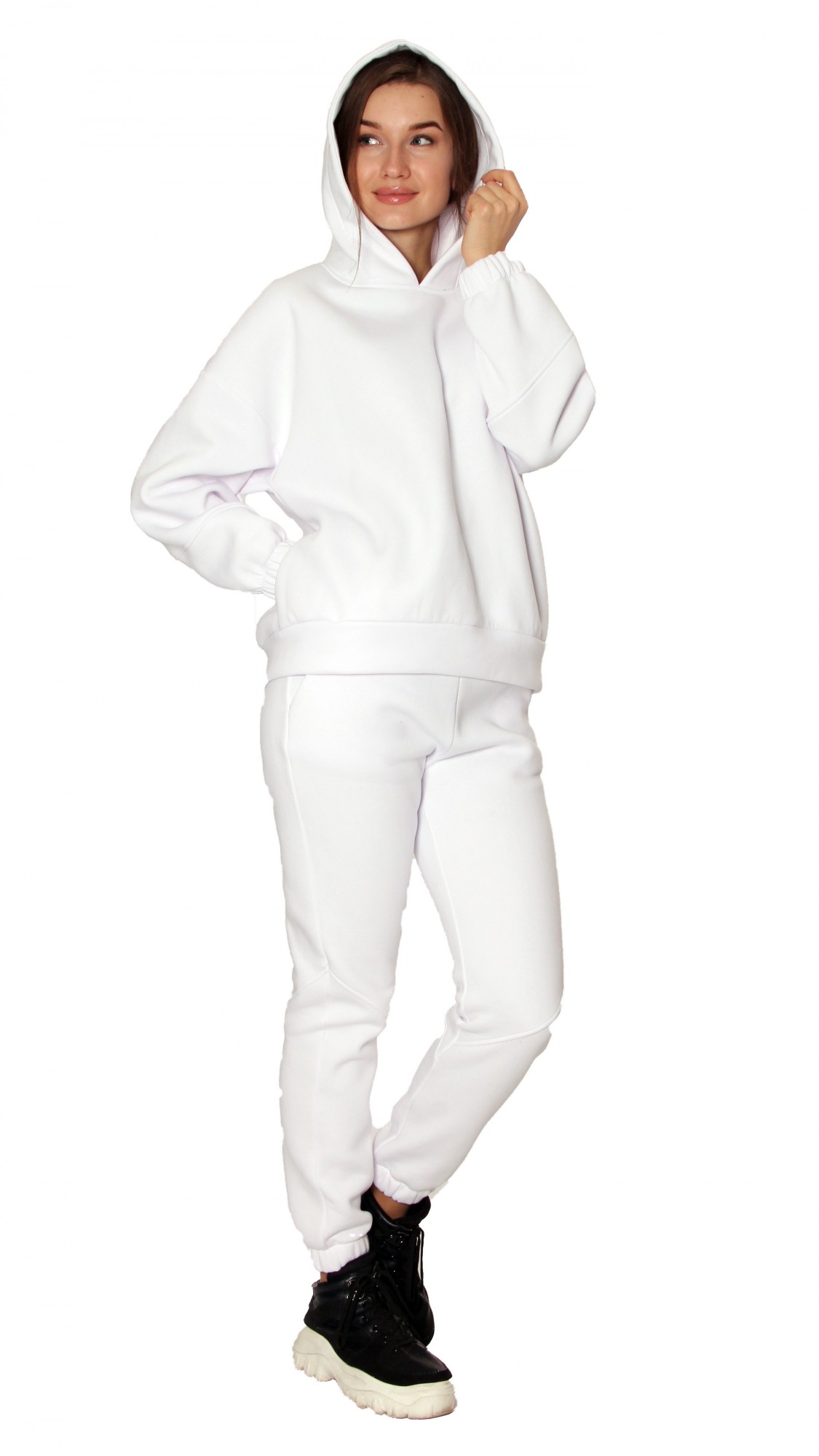 

Костюм Kamelia П 916/3 48-50 (худи + джоггеры) Белый