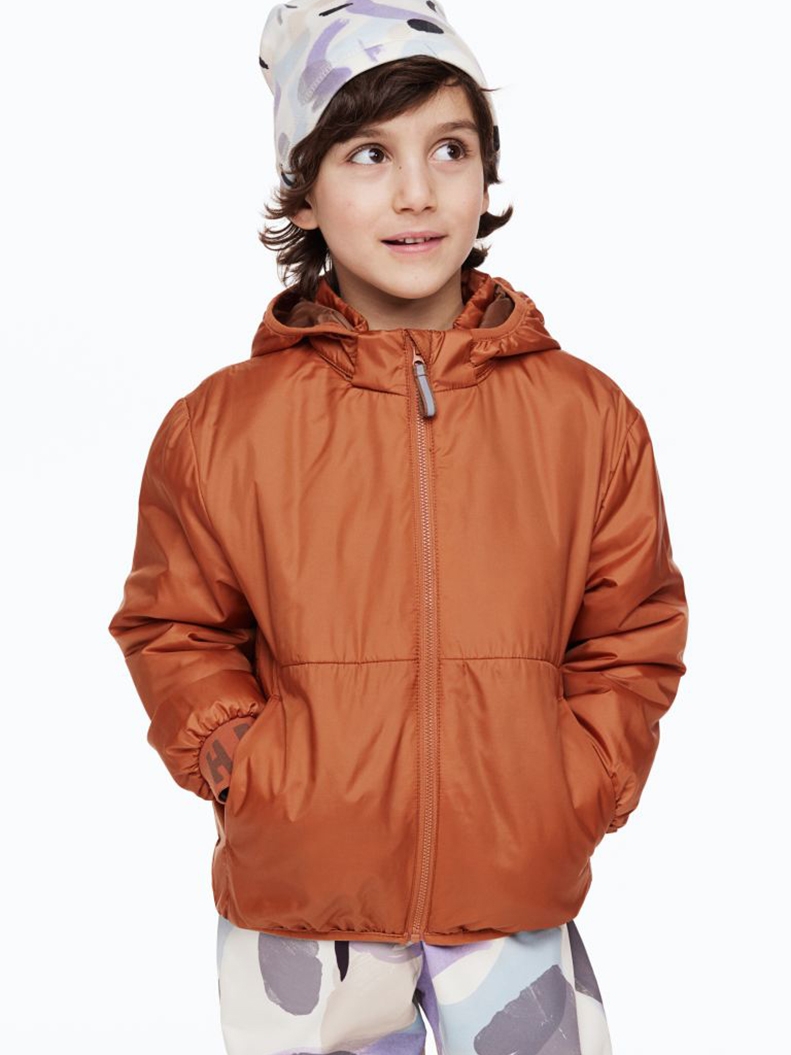 Акція на Дитяча демісезонна куртка для хлопчика H&M 1128045001c20 134-140 см Коричнева від Rozetka