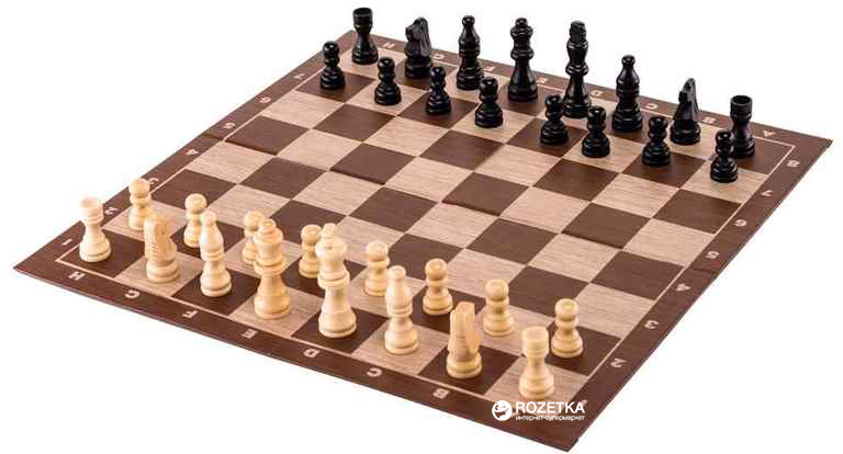 Акція на Настольная игра Spin Master Games Шахматы с деревянными фигурами (SM98367/6033313) від Rozetka UA
