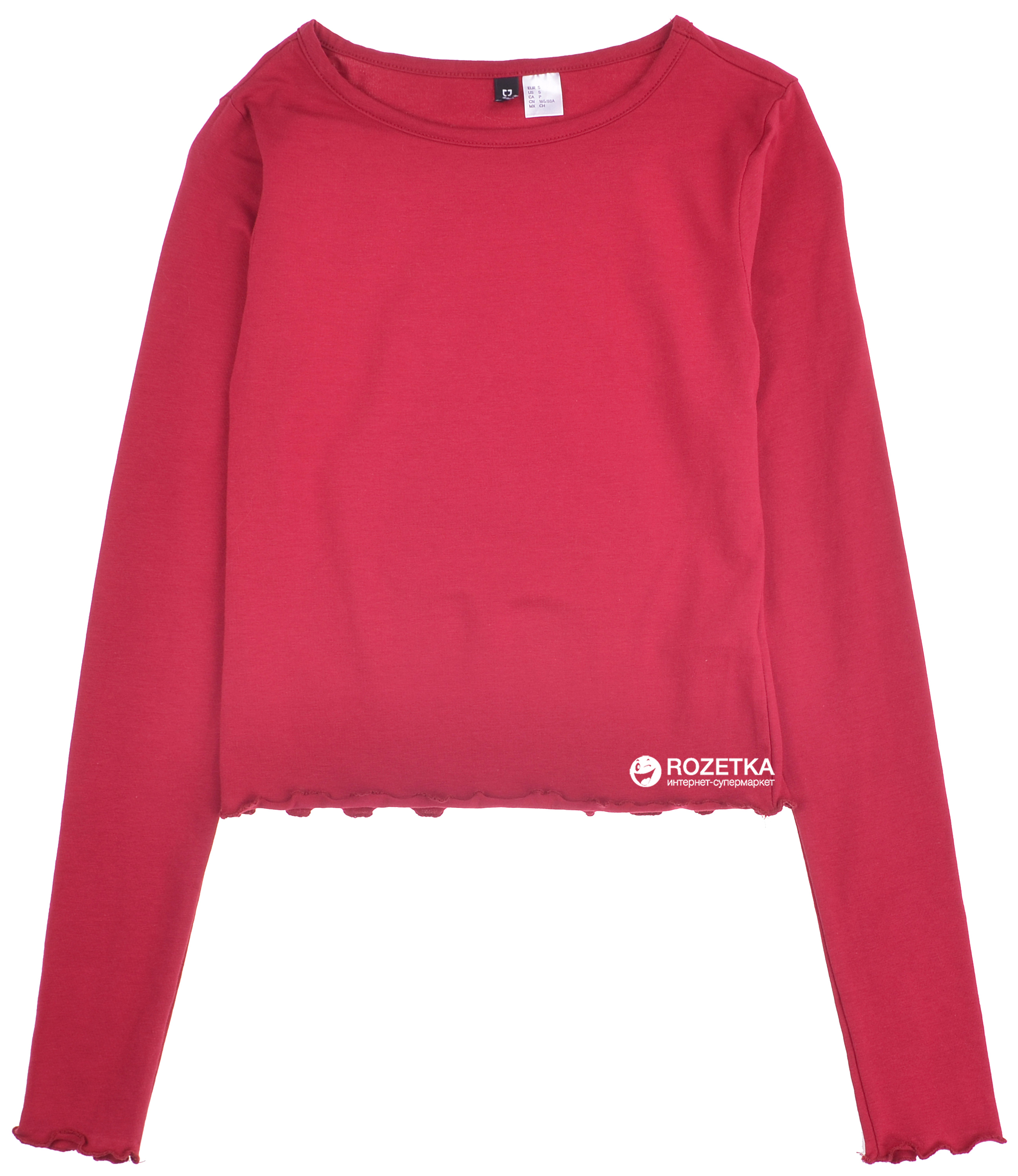 

Лонгслив H&M 4560424-ACXR M Темно-красный