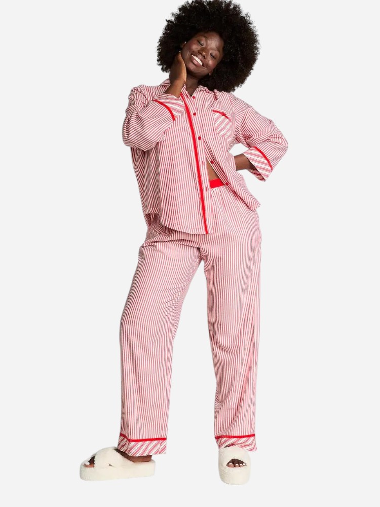 Піжама (сорочка + штани) жіноча бавовняна Victoria's Secret Flannel Pajama 26957788 S Червона від Rozetka на платформі USKIDKA Акція на Піжама (сорочка + штани) жіноча бавовняна Victoria's Secret Flannel Pajama 26957788 S Червона від Rozetka