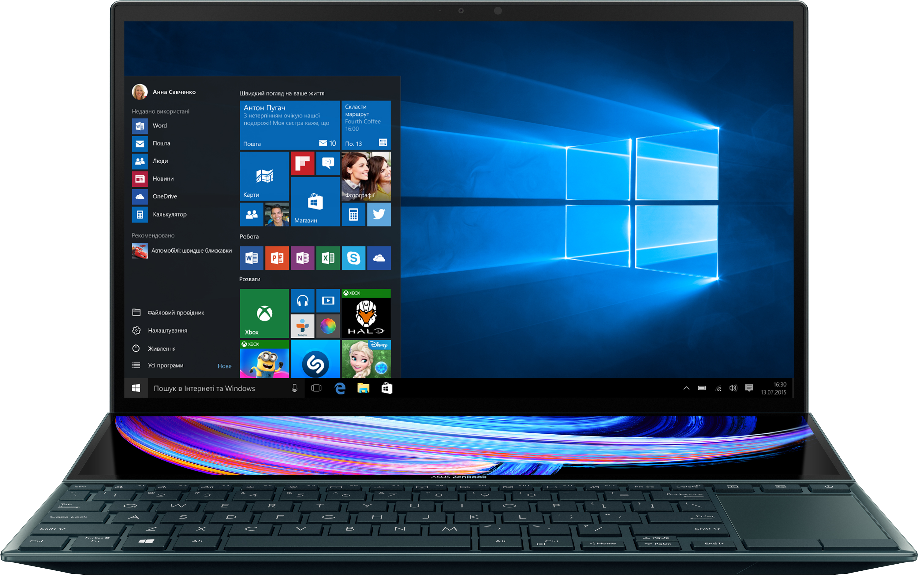 

Ноутбук Asus ZenBook Duo 14 UX482EA-HY035T (90NB0S41-M00480) Celestial Blue