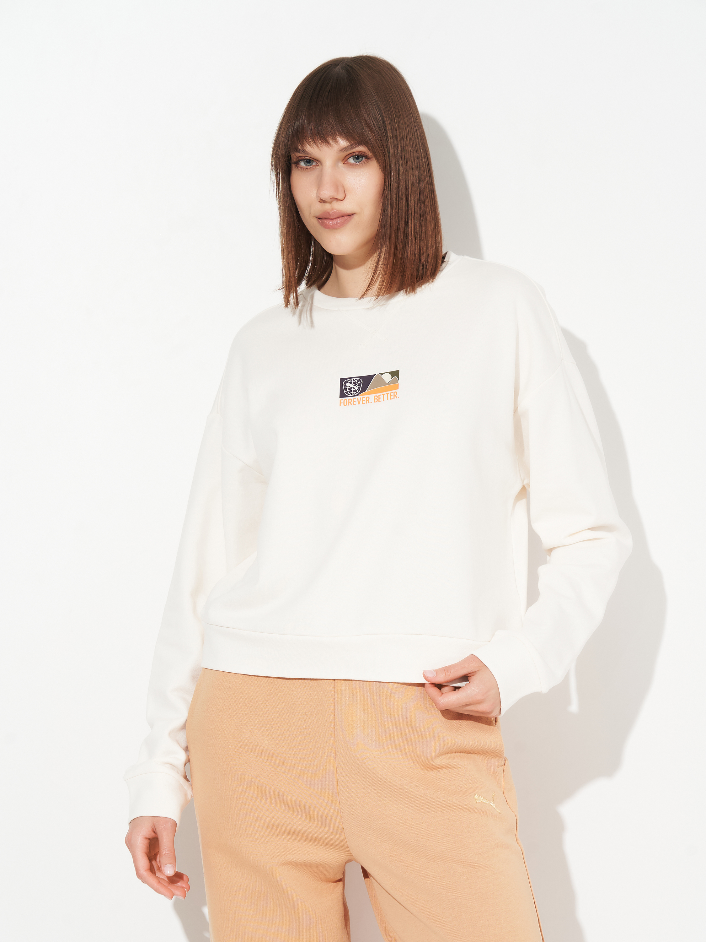 Світшот жіночий Puma Essentials+ 68193099 M Молочний від Rozetka на платформі USKIDKA Акція на Світшот жіночий Puma Essentials+ 68193099 M Молочний від Rozetka