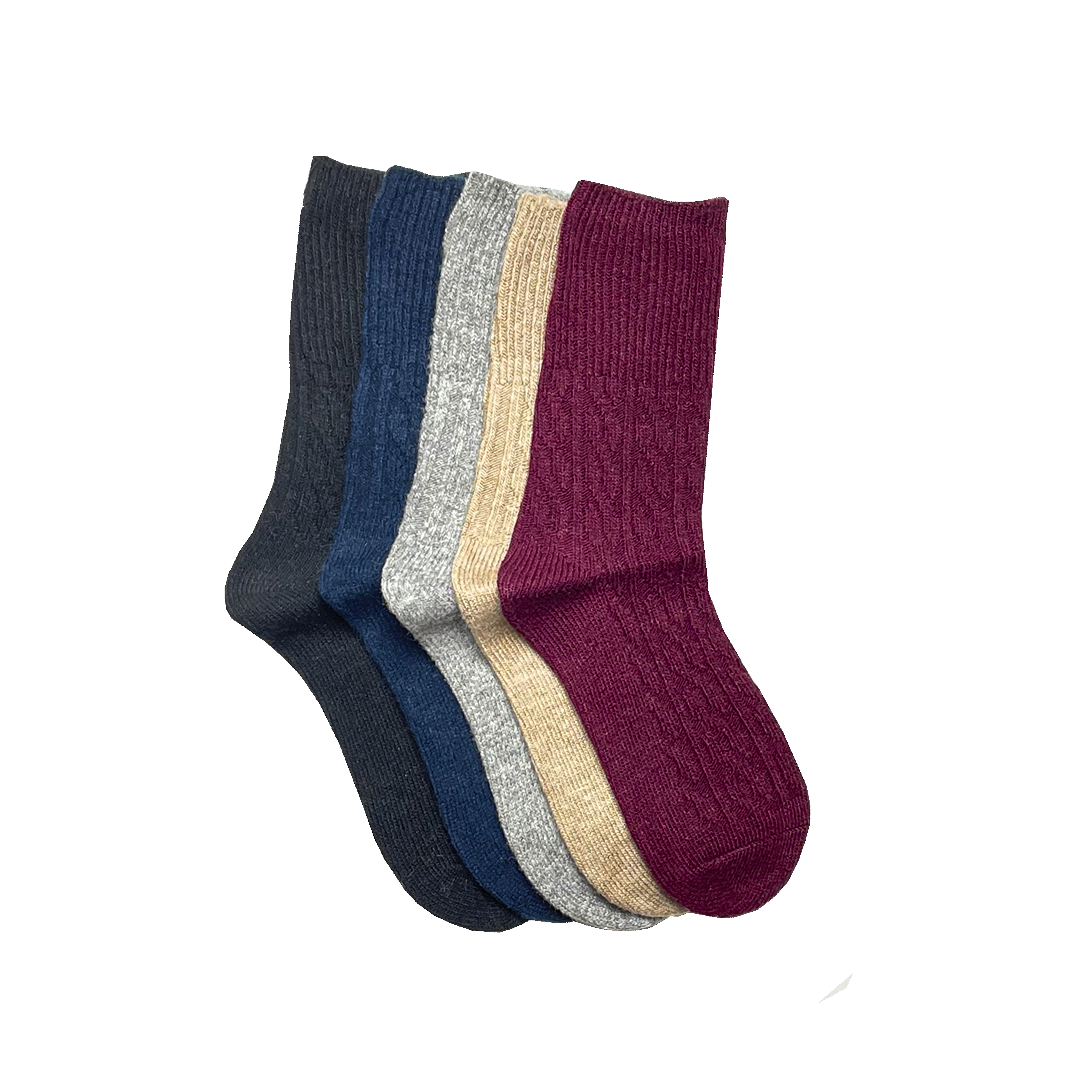 

Набор женских теплых носков из верблюжьей шерсти с вязанным узором - Bordo 4.0 (5 пар) TM Alex M (Алекс М) 37-41