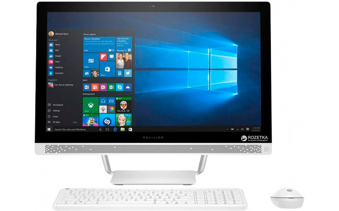 Моноблок HP Pavilion All-in-One 24-b231ur (1AW53EA) – фото, отзывы ...