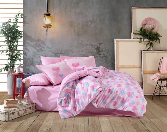 

КПБ HOBBY Poplin Lavida розовый 160*220/1*50*70