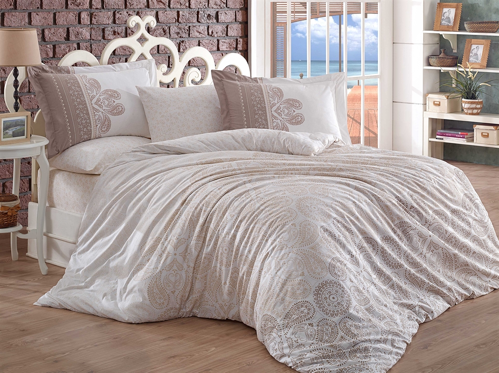 

КПБ HOBBY FLANNEL Irene бежевый 160 * 220/1 * 50 * 70