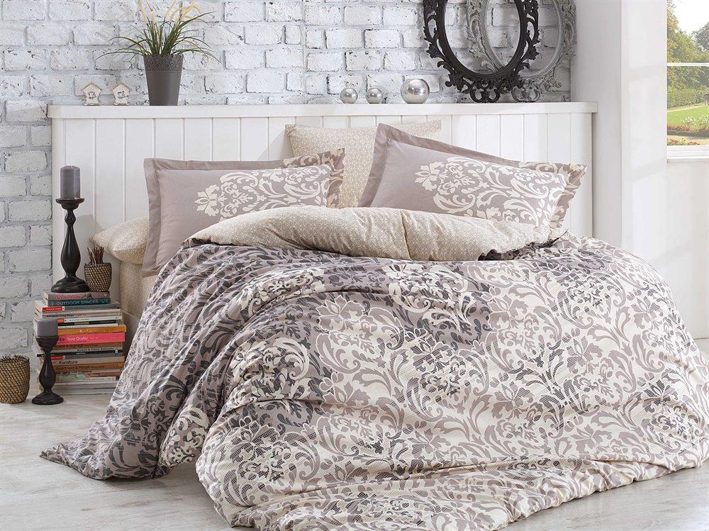 

КПБ HOBBY Poplin Serenity серый 200*220/2*50*70