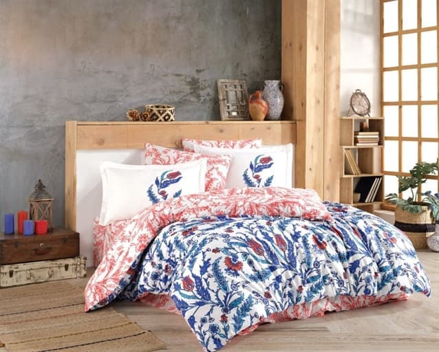 

КПБ HOBBY Poplin Sofia синий 200*220/2*50*70