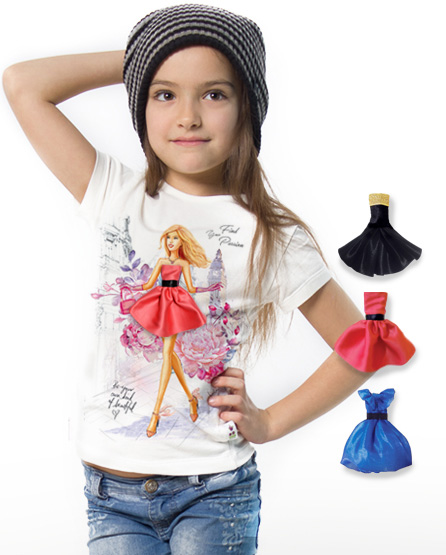 

Футболка BiBiClub Flowers 119 см белая