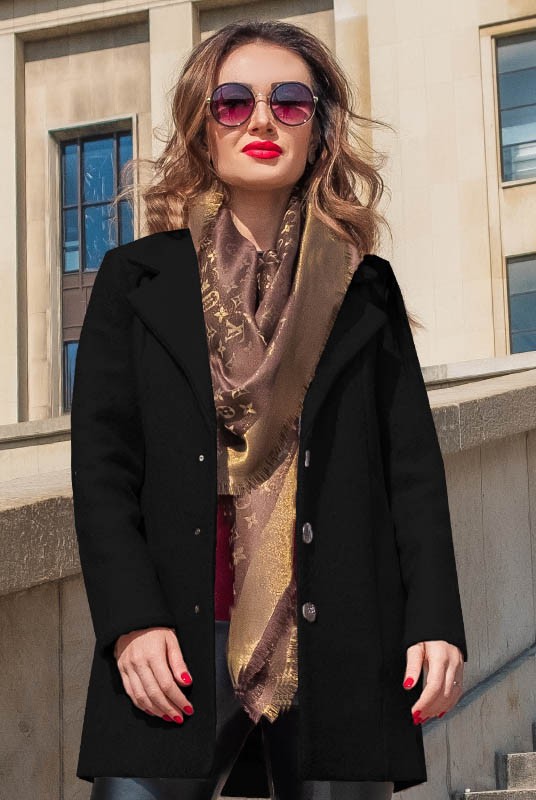 

Fashions • Женское пальто Gloria Fashions 44 черный (801-лб)
