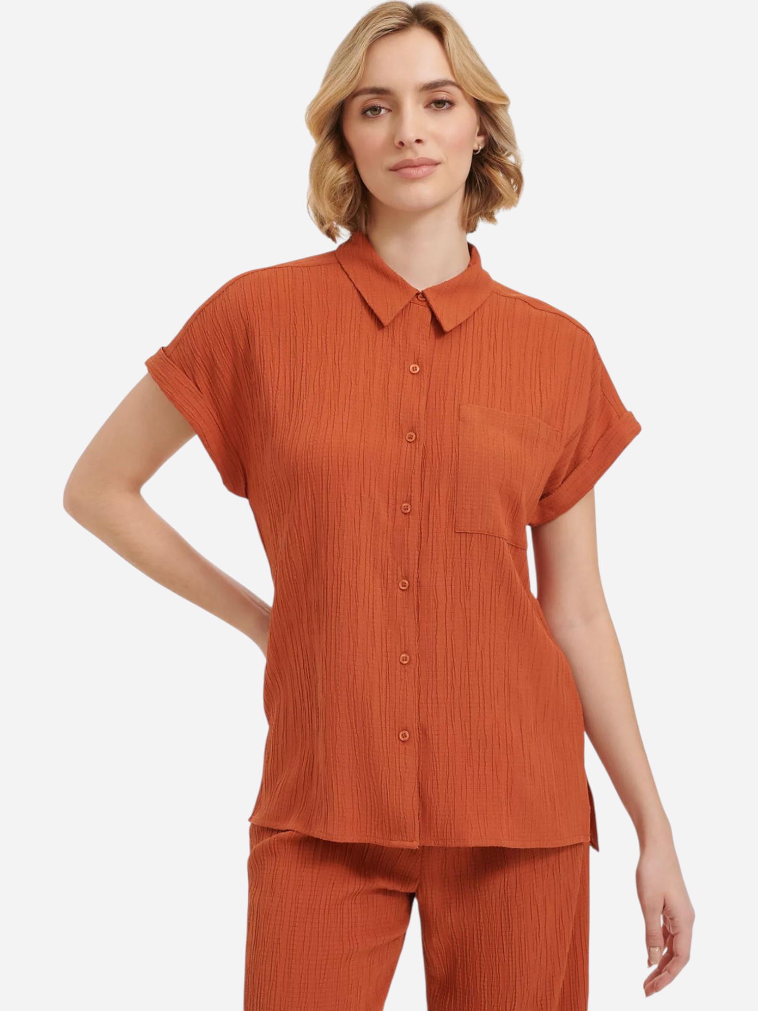 Блузка жіноча Calvin Klein 918045028 L Помаранчева від Rozetka на платформі USKIDKA Акція на Блузка жіноча Calvin Klein 918045028 L Помаранчева від Rozetka