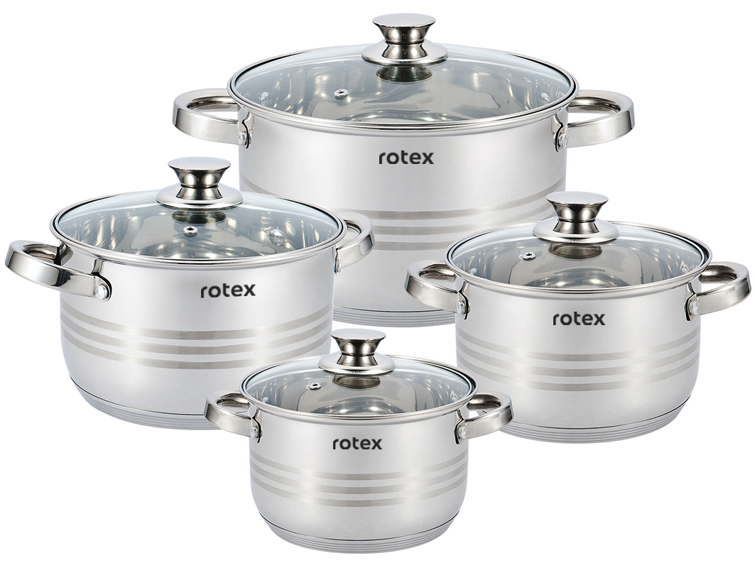 

Набор кастрюль Rotex Lamezia 8 предметов (RC305-8L Lamezia)
