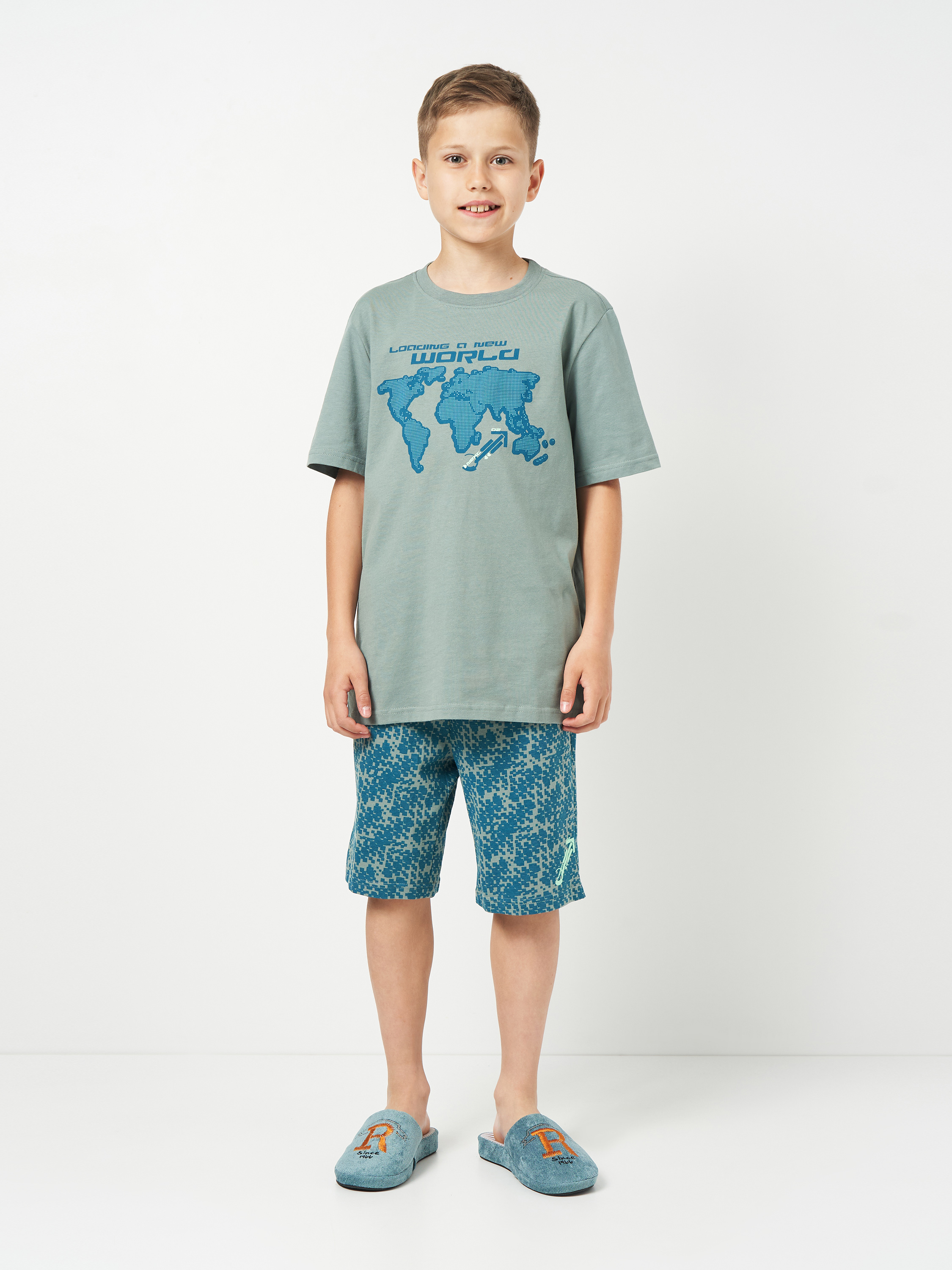 Дитяча літня піжама для хлопчика Coccodrillo Pajamas WC5448217PJS-011 128 см Зелена від Rozetka на платформі USKIDKA Акція на Дитяча літня піжама для хлопчика Coccodrillo Pajamas WC5448217PJS-011 128 см Зелена від Rozetka