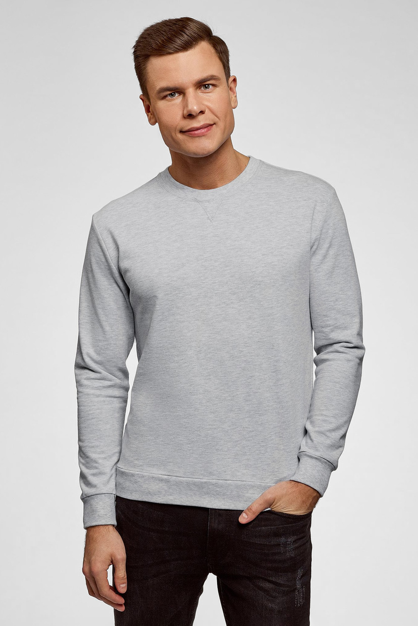 

Мужской серый свитшот Oodji  5B123009M/48823N/2009M, Мужской серый свитшот Oodji XL 5B123009M/48823N/2009M