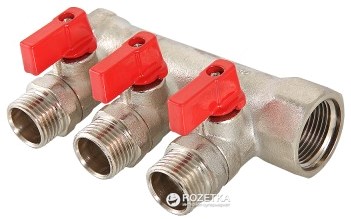 

Коллектор VALTEC с отсекающими кранами 1" х 3/4" еволконус (3 вых.) (VTc.580.NE.0603)