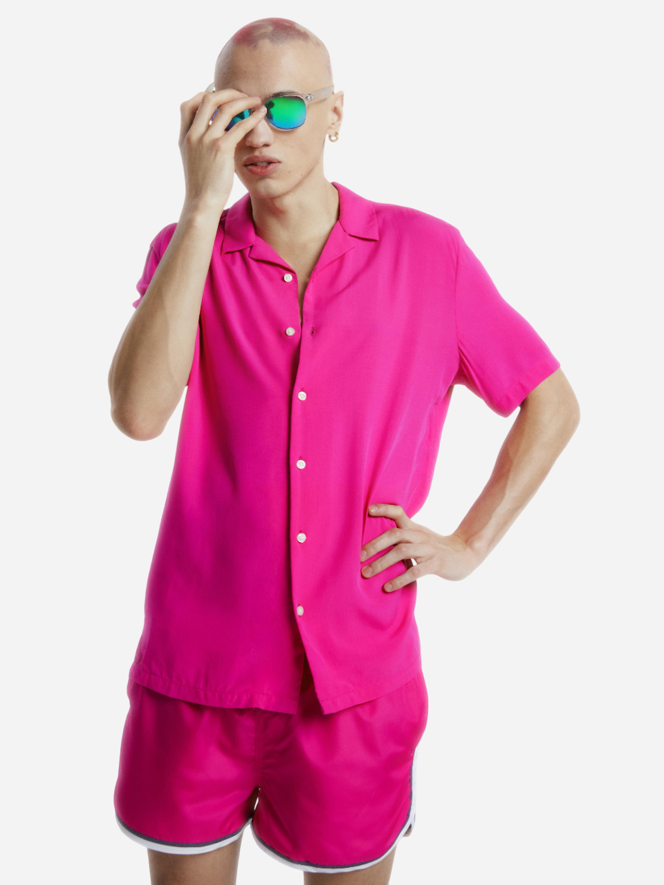 Акція на Сорочка літня чоловіча Primark XAZ529613AUBJ XL Фуксія від Rozetka