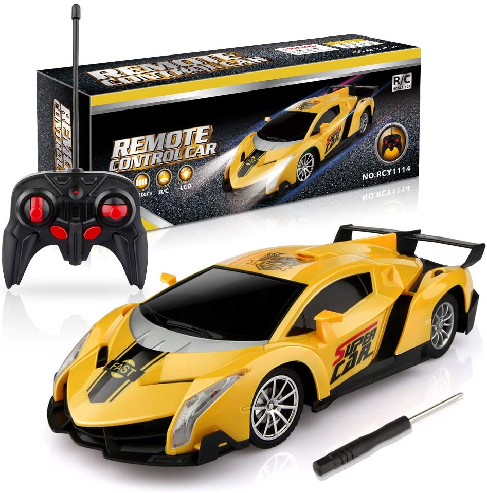 

Машинка радиоуправляемая модель Growsland super car Lamborghini 1:16 спортивный гоночный автомобиль для мальчиков и девочек, цвет желтый(170923162043 )
