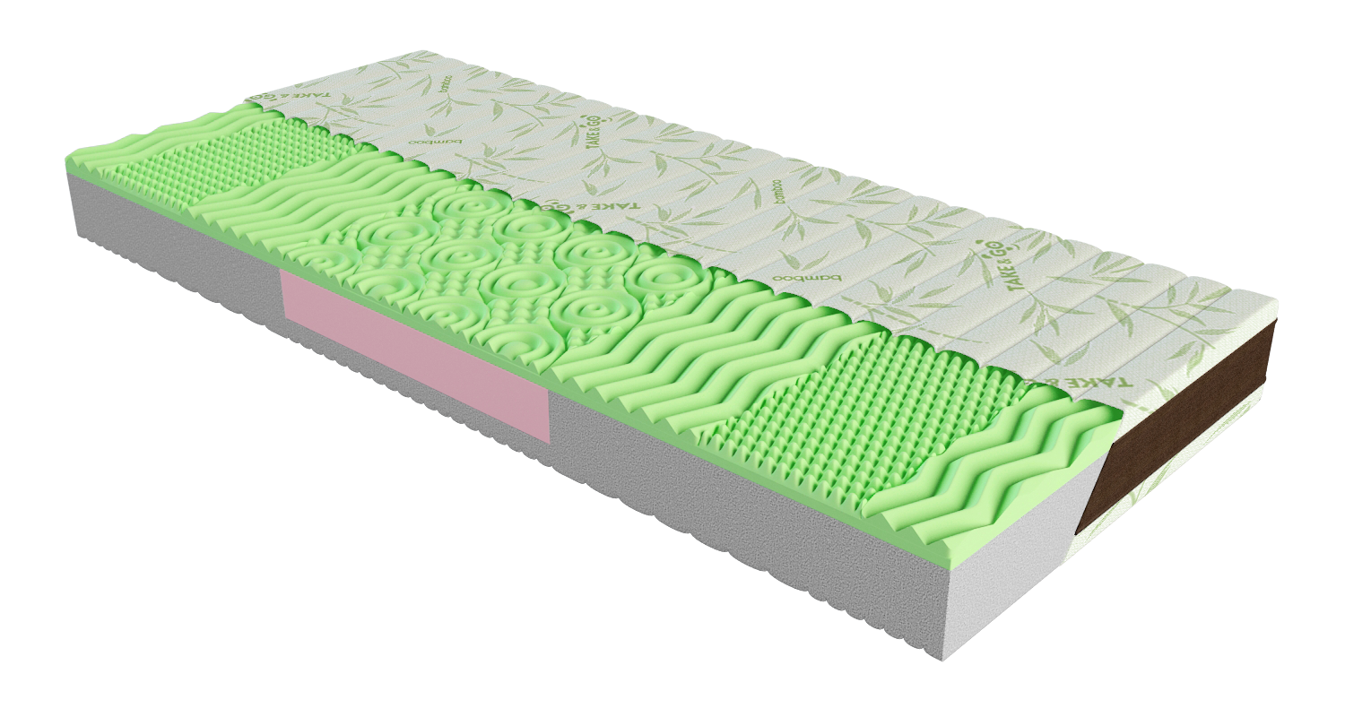 

Матрас ЕММ Take&Go Bamboo NeoGreen 90*200 см