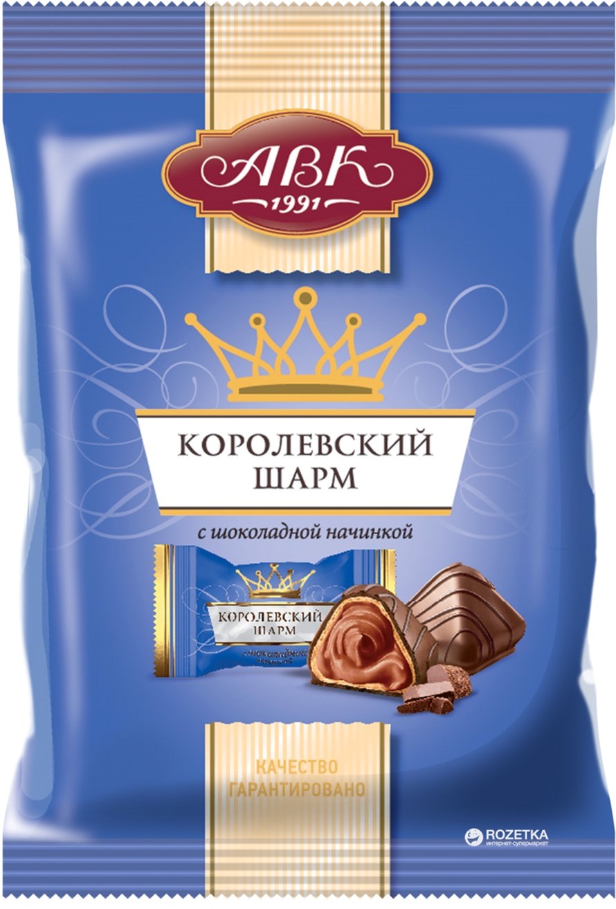 Конфеты АВК Шарм Королевский с шоколадной начинкой 113 г (4823085702432 ...