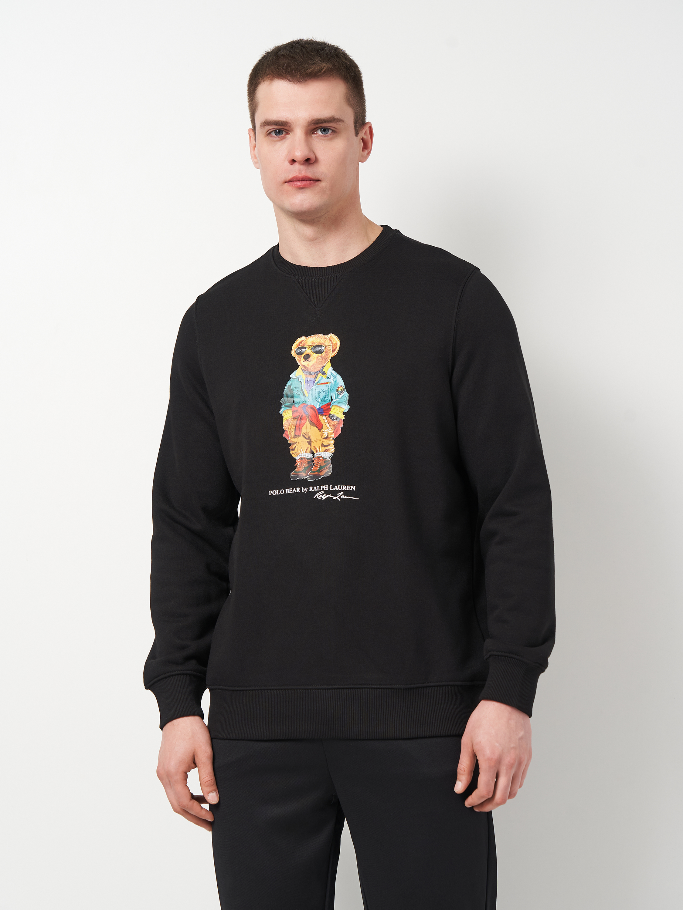 Світшот чоловічий Polo Ralph Lauren 11496 XL Чорний з принтом від Rozetka на платформі USKIDKA Акція на Світшот чоловічий Polo Ralph Lauren 11496 XL Чорний з принтом від Rozetka