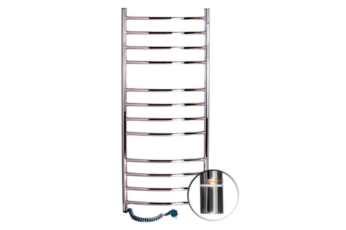 

Полотенцесушитель электрический SANTAN Лестница Камелия 480х1200 нерж.правосторонний с терморегулятором