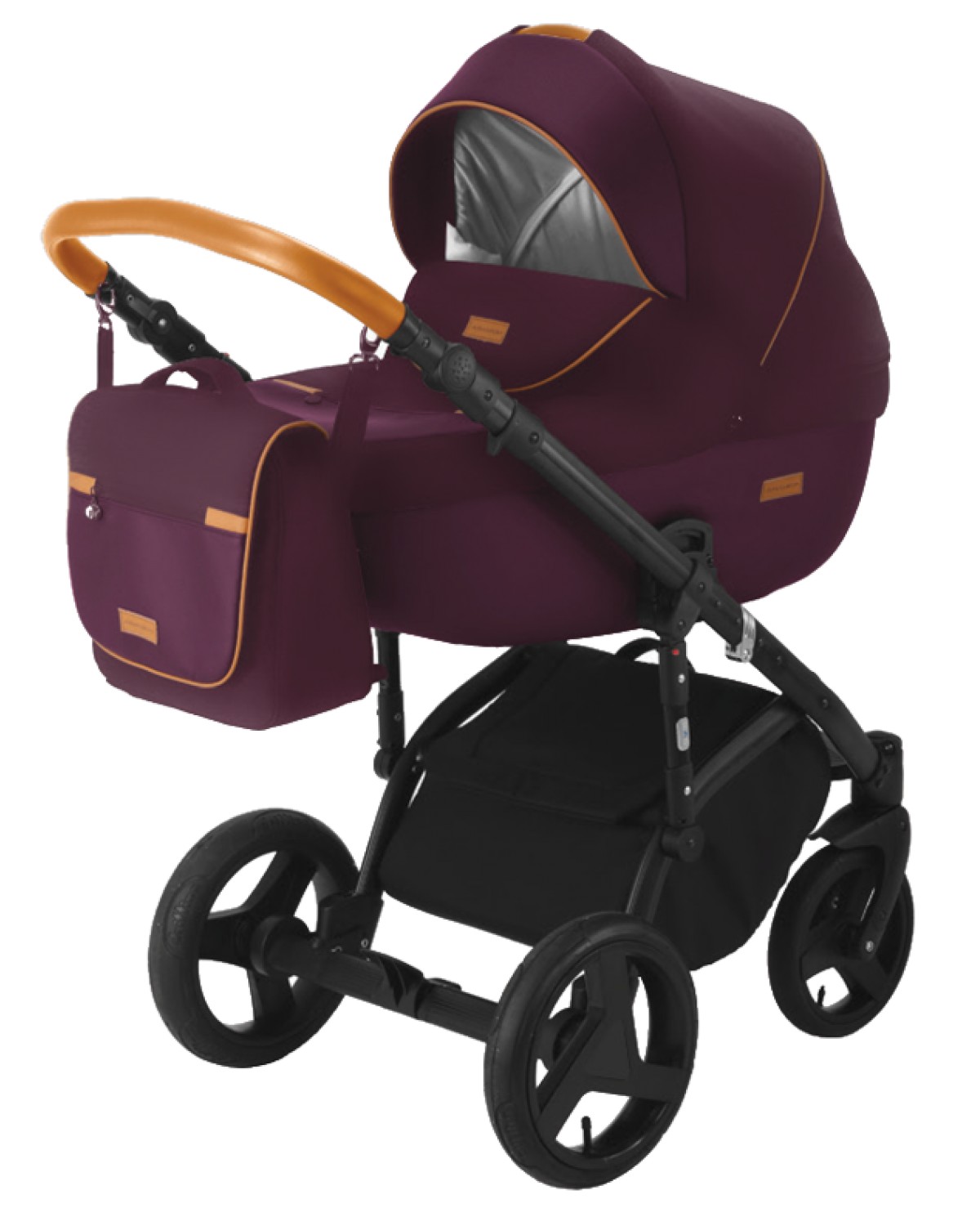 

Коляска Adamex Massimo Deluxe V204 2 в 1 Бордовый