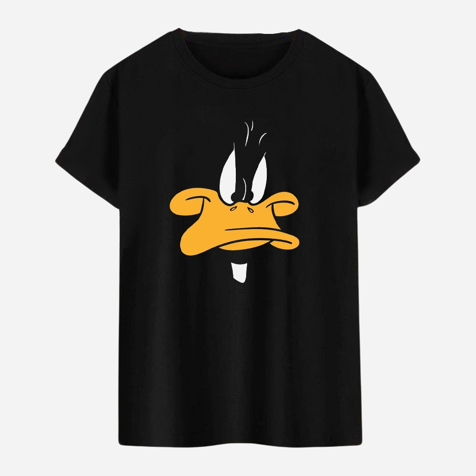 Акція на Футболка бавовняна довга чоловіча Easy Daffy Duck angry EY00113 L Чорна від Rozetka