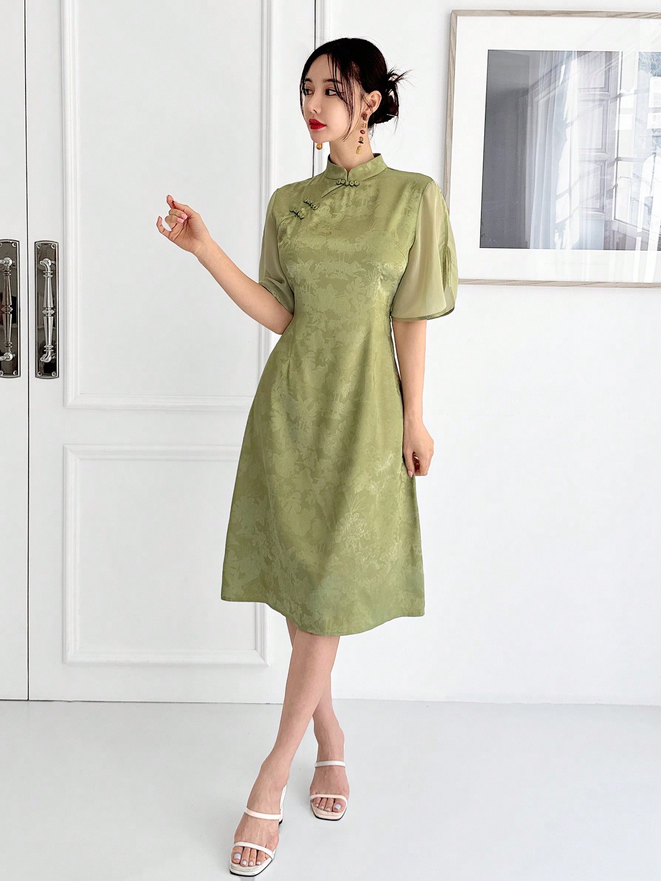 Плаття жіноче SHEIN GD-00150616 S Світло-зелене від Rozetka на платформі USKIDKA Акція на Плаття жіноче SHEIN GD-00150616 S Світло-зелене від Rozetka