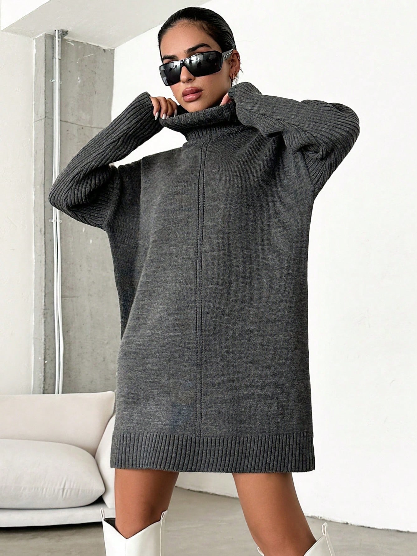 Сукня жіноча SHEIN GD-00156615 S Темно-сіра від Rozetka на платформі USKIDKA Акція на Сукня жіноча SHEIN GD-00156615 S Темно-сіра від Rozetka