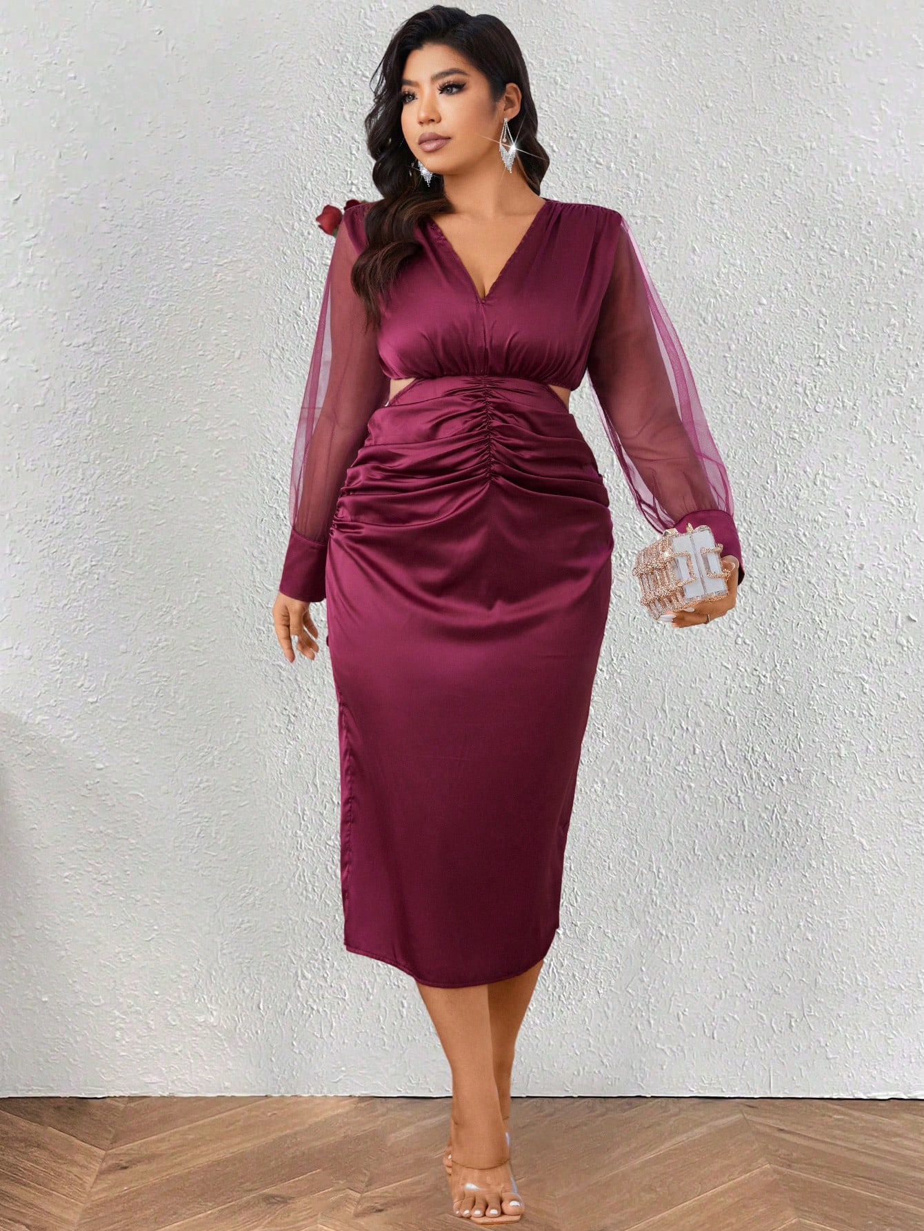 Сукня вечірня міді літня жіноча SHEIN GD-00165907 2XL Бордова від Rozetka на платформі USKIDKA Акція на Сукня вечірня міді літня жіноча SHEIN GD-00165907 2XL Бордова від Rozetka