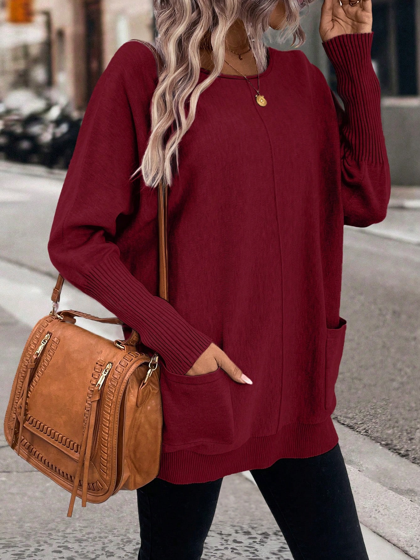 Джемпер жіночий SHEIN GD-00168892 L Бордовий від Rozetka на платформі USKIDKA Акція на Джемпер жіночий SHEIN GD-00168892 L Бордовий від Rozetka