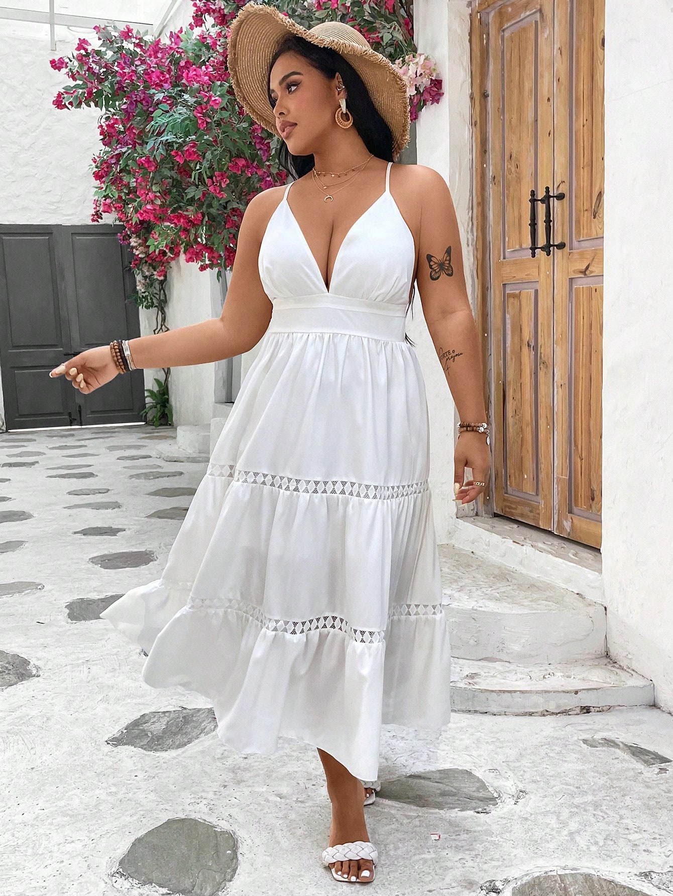 Сукня довга літня жіноча SHEIN GD-00168598 4XL Біла від Rozetka на платформі USKIDKA Акція на Сукня довга літня жіноча SHEIN GD-00168598 4XL Біла від Rozetka