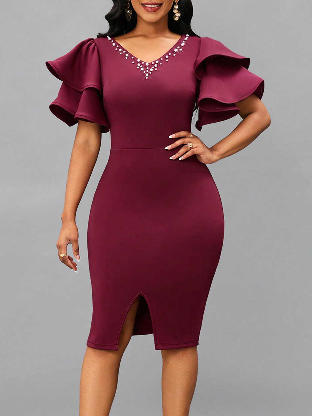 Сукня вечірня міді літня жіноча SHEIN GD-00170089 XL Бордова від Rozetka на платформі USKIDKA Акція на Сукня вечірня міді літня жіноча SHEIN GD-00170089 XL Бордова від Rozetka