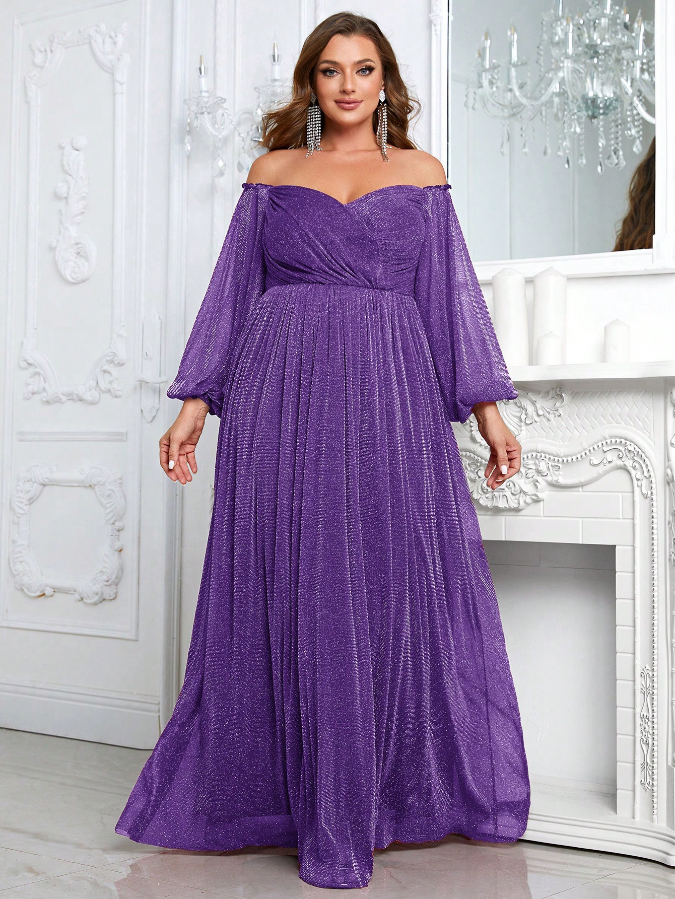 Сукня вечірня довга жіноча SHEIN GD-00162963 XL Фіолетова від Rozetka на платформі USKIDKA Акція на Сукня вечірня довга жіноча SHEIN GD-00162963 XL Фіолетова від Rozetka