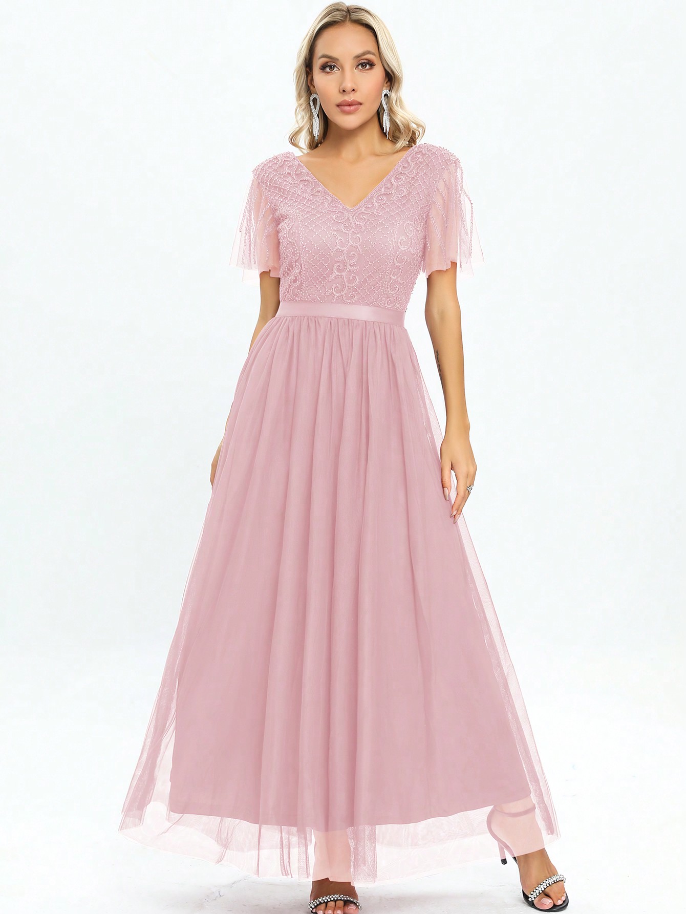 Сукня вечірня довга жіноча SHEIN GD-00163910 XL Світло-рожева від Rozetka на платформі USKIDKA Акція на Сукня вечірня довга жіноча SHEIN GD-00163910 XL Світло-рожева від Rozetka