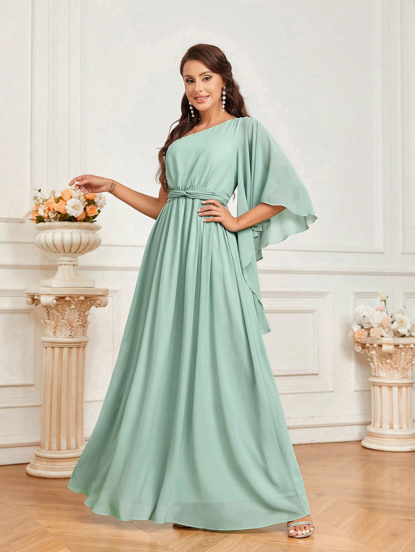 Сукня вечірня довга жіноча SHEIN GD-00158187 L Зелена від Rozetka на платформі USKIDKA Акція на Сукня вечірня довга жіноча SHEIN GD-00158187 L Зелена від Rozetka