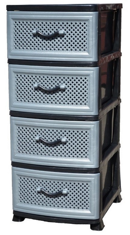 

Комод пластиковый Efe Plastics сетка серый 37,5 x 47 x 85 см (0379)