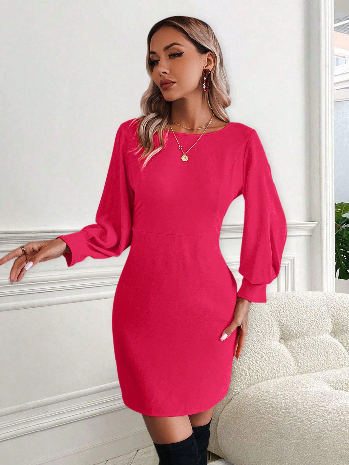 Сукня жіноча SHEIN GD-00158927 L Фуксія від Rozetka на платформі USKIDKA Акція на Сукня жіноча SHEIN GD-00158927 L Фуксія від Rozetka