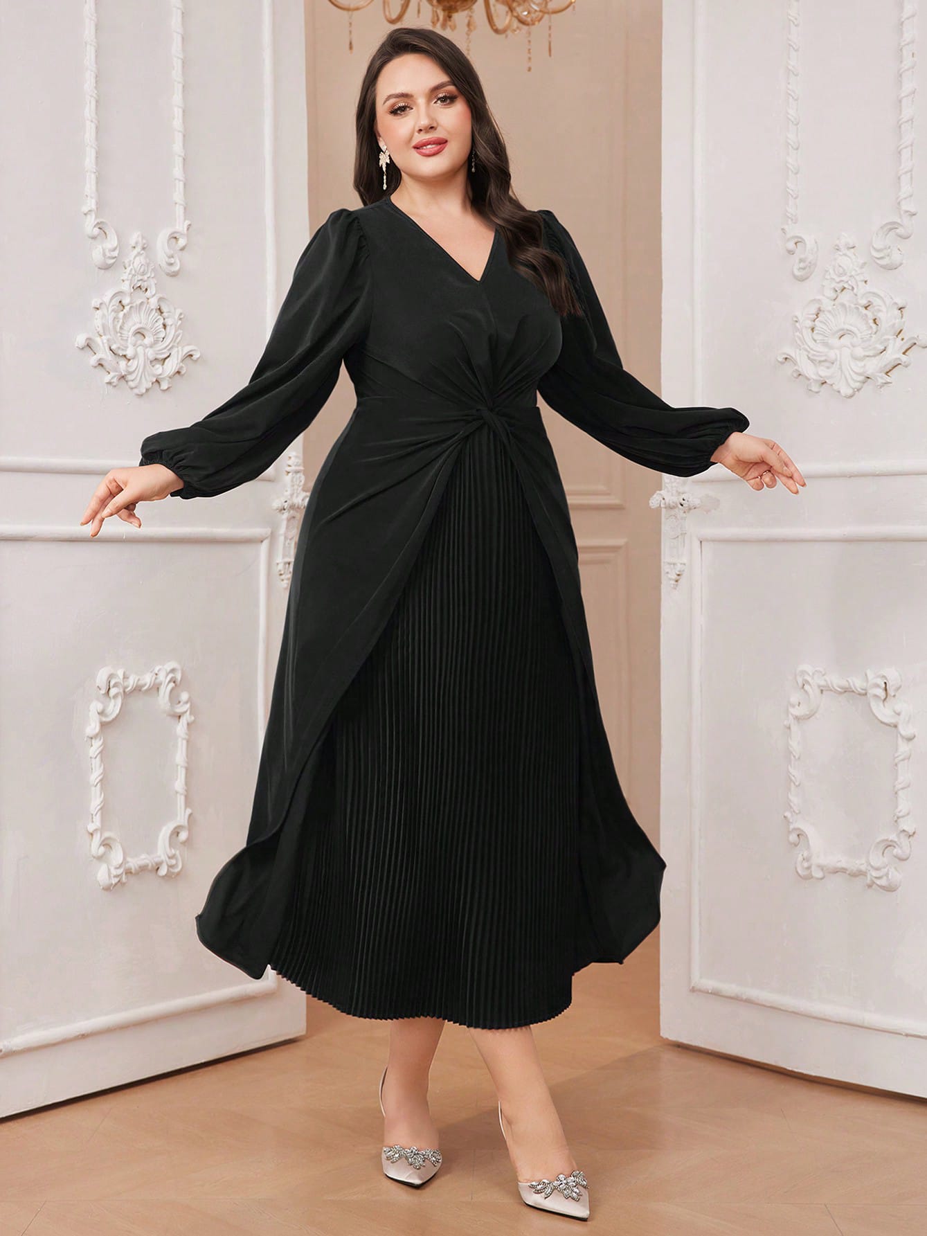 Сукня жіноча SHEIN GD-00160776 4XL Чорна від Rozetka на платформі USKIDKA Акція на Сукня жіноча SHEIN GD-00160776 4XL Чорна від Rozetka